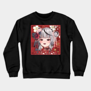 Sakamata Chloe Poe Poe Poe Hololive Crewneck Sweatshirt